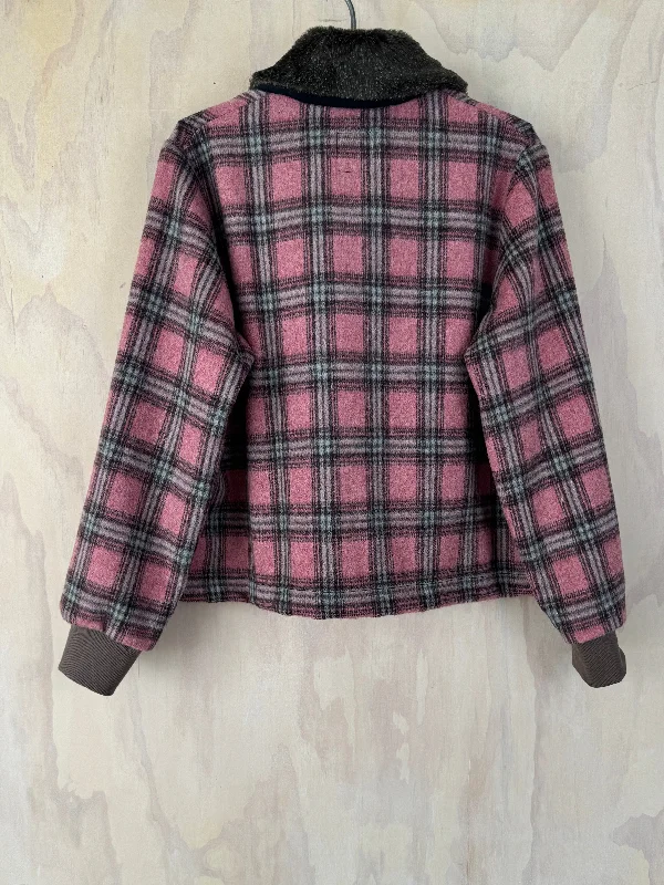 Juna Rose Plaid Bomber