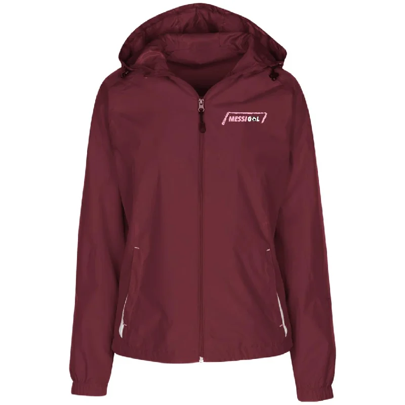 Ladies' Jersey-Lined Hooded Women's Windbreaker, MessiGol