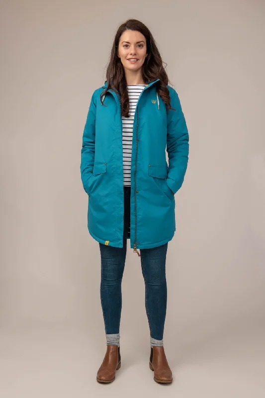 Long Iona Coat - Deep Teal