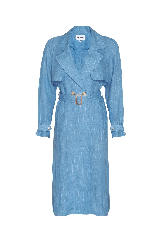 LOOBIES STORY CHIANTI TRENCH COAT – BLUE BELL