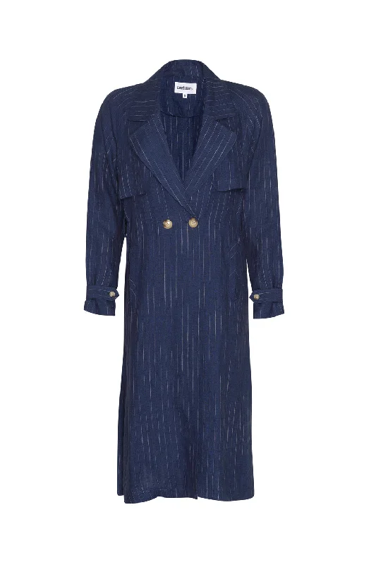 LOOBIES STORY CHIANTI TRENCH COAT – DENIM BLUE