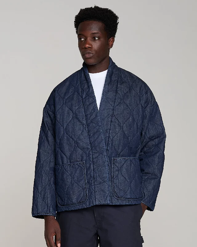 Edo Jacket Quilted Denim Indigo