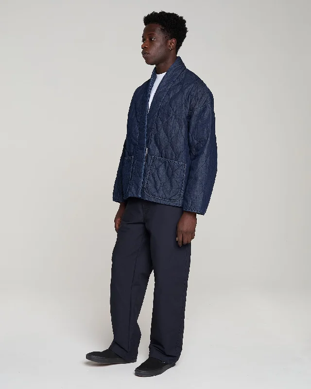 Edo Jacket Quilted Denim Indigo