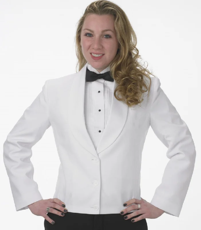 ""Maggie"" Women's White Eton Jacket