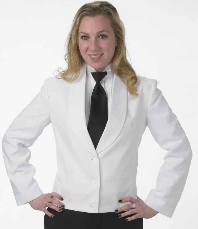 ""Maggie"" Women's White Eton Jacket