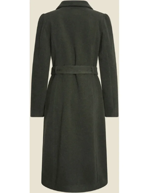 Mantel Wool Long Coat, grün