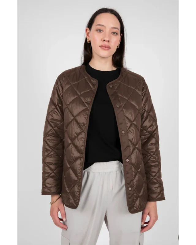 Marlow Alpine Quilted Jacket - Espresso