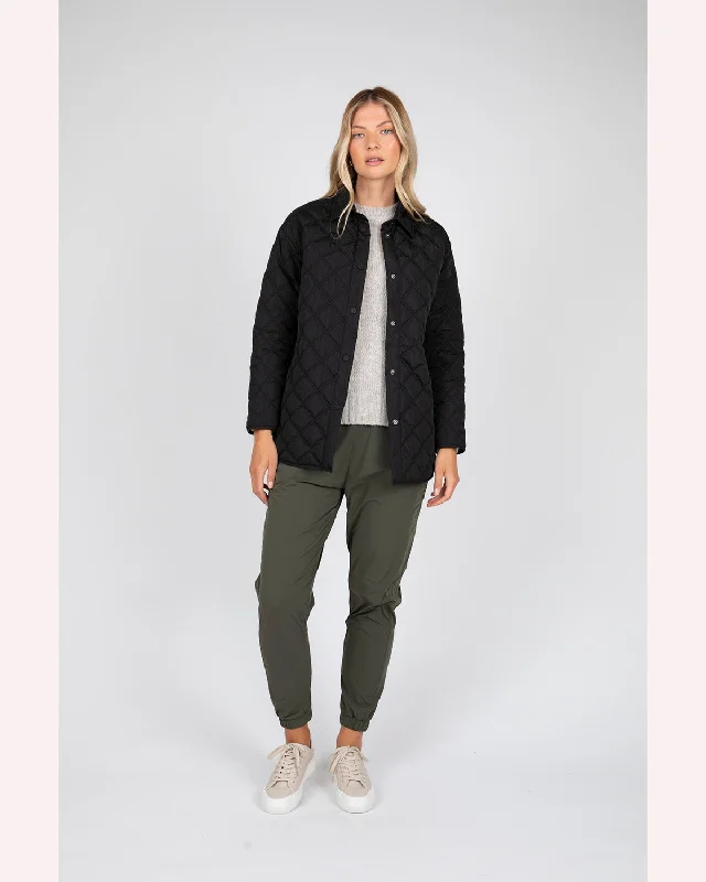 Marlow Aspen Reversible Quilted Jacket - Black