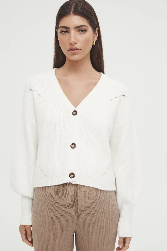 Coastline Crop Cardi (Ivory)