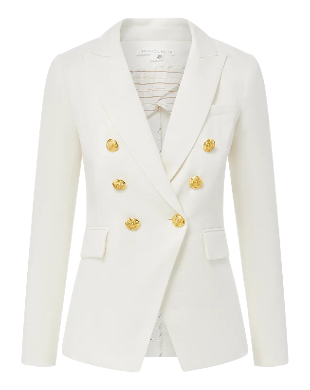 Miller Dickey Linen Jacket White