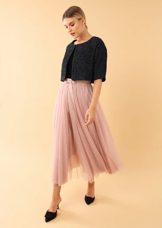 Mimi Shrug Boucle Tweed