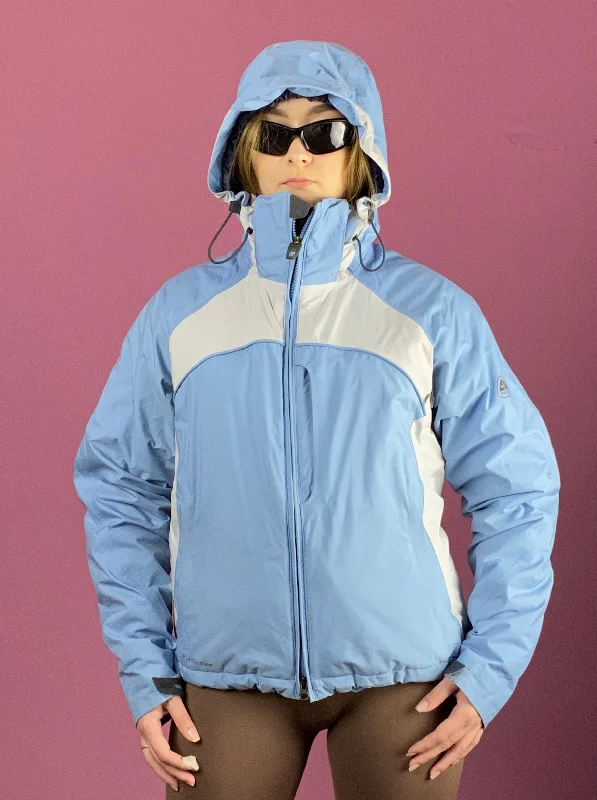 NIKE ACG Outer 3 Layer Vintage Women's Outdoor Jacket - M Blue Nylon