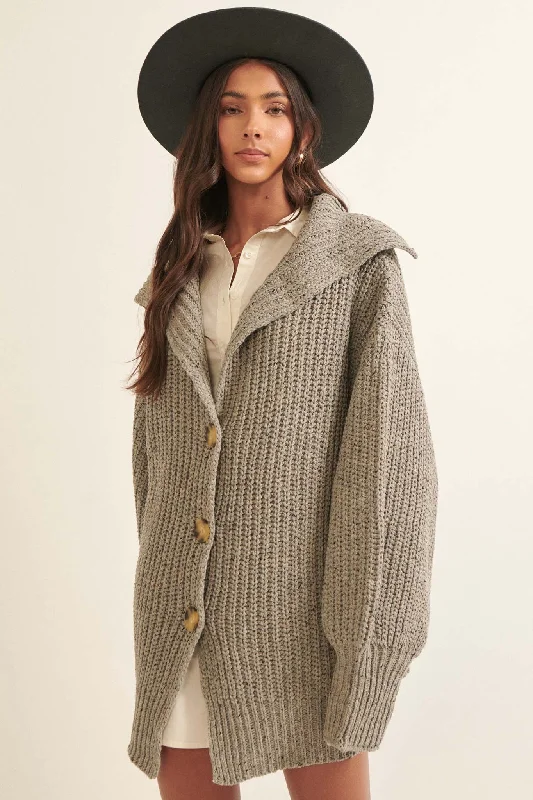 Northern Skies Oversized Foldover Cardigan