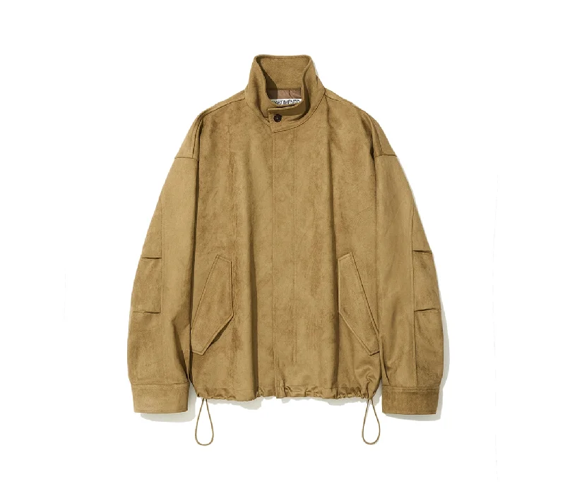 Partimento Suede Field Jacket - Brown