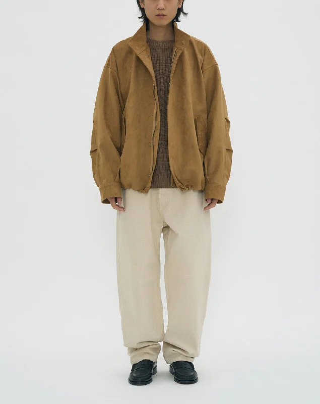 Partimento Suede Field Jacket - Brown