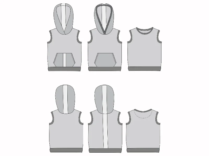 PDF Pattern - Milkshake Hoodie and Tank | Waves & Wild