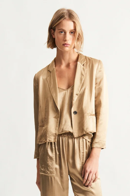 Pebble Satin Sand Avalon Jacket