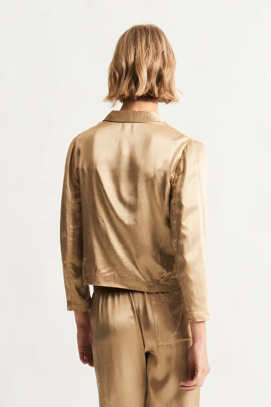 Pebble Satin Sand Avalon Jacket