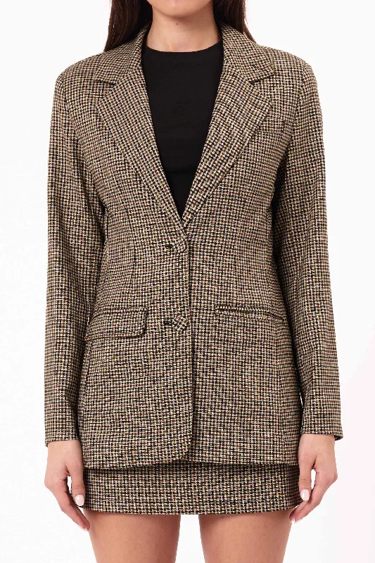 Rollas - Kaia Blazer, Brown Check