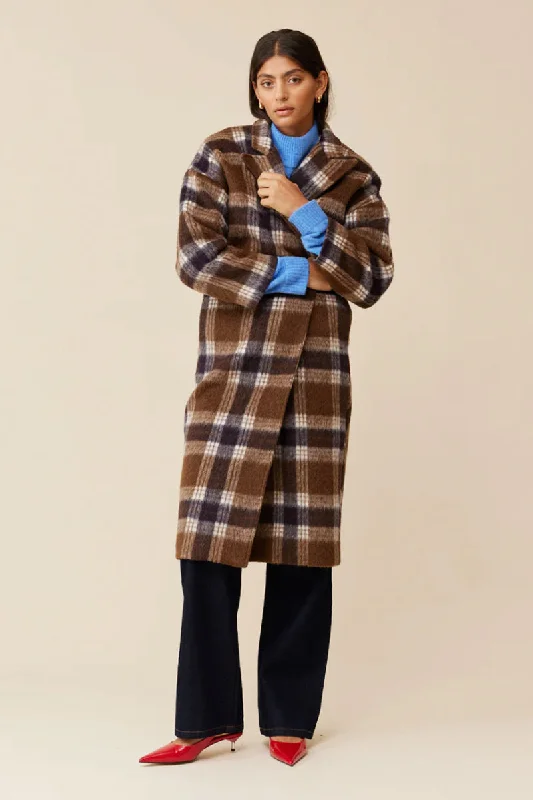 Ruby - Rooney Coat, Brown Check