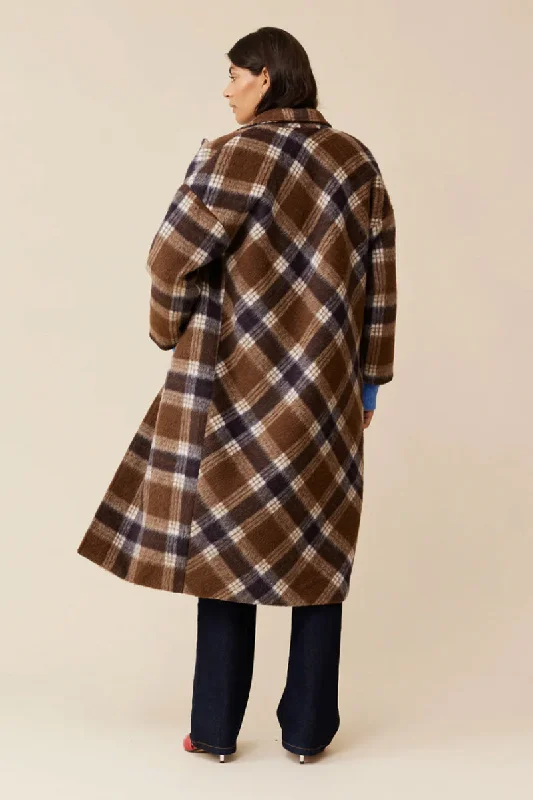 Ruby - Rooney Coat, Brown Check