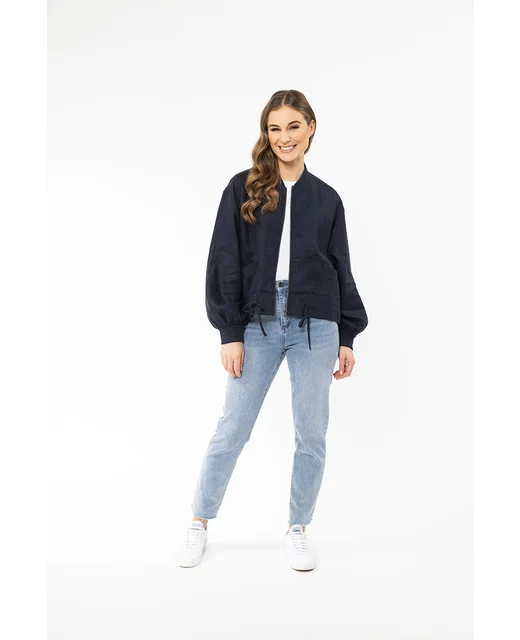 Seeking Lola Keen Jacket - Navy Linen (Copy)