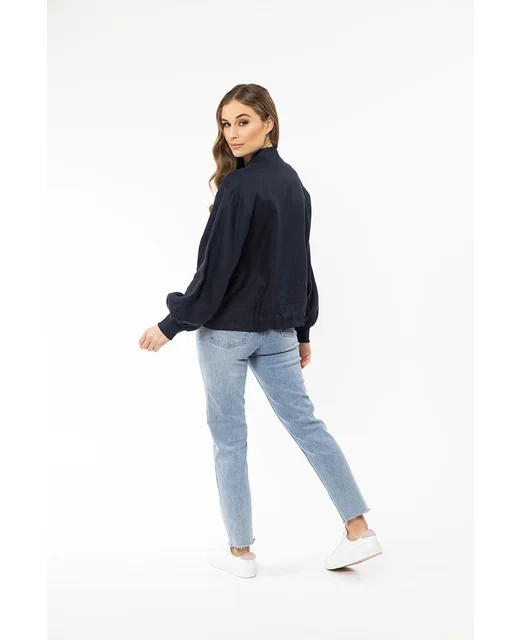 Seeking Lola Keen Jacket - Navy Linen (Copy)