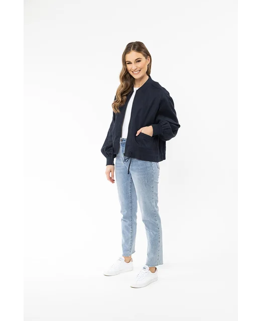 Seeking Lola Keen Jacket - Navy Linen (Copy)