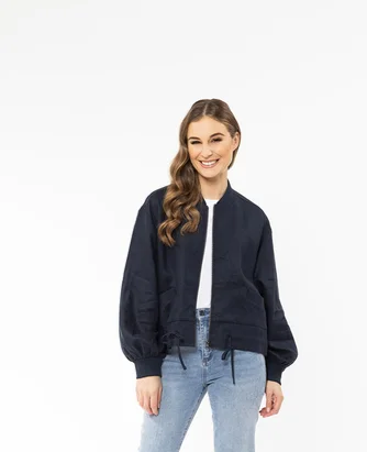 Seeking Lola Keen Jacket - Navy Linen (Copy)