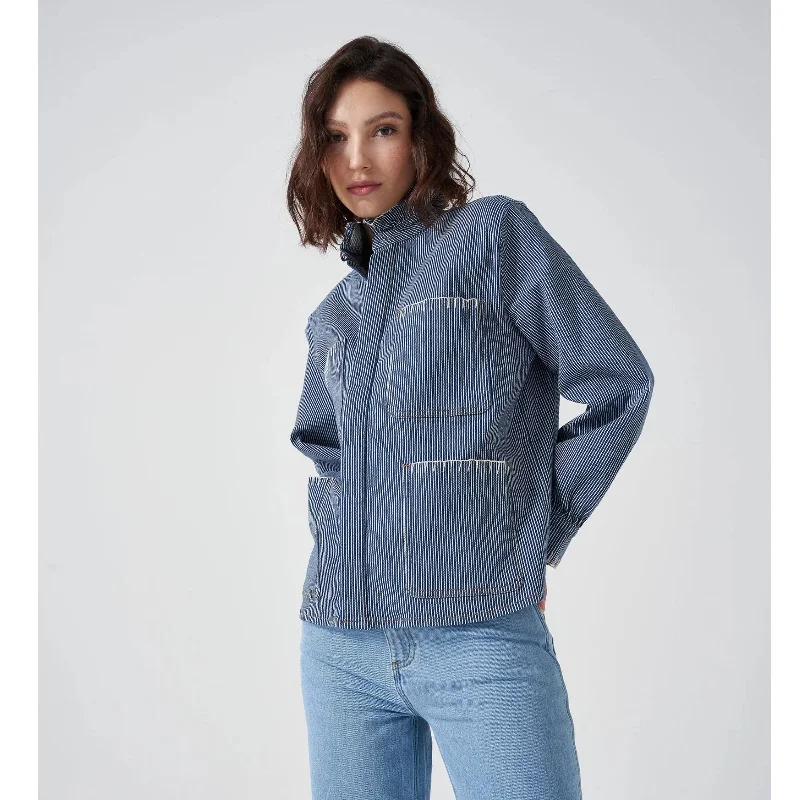 *NEW* Seventy + Mochi Pablo Jacket in Striped Denim