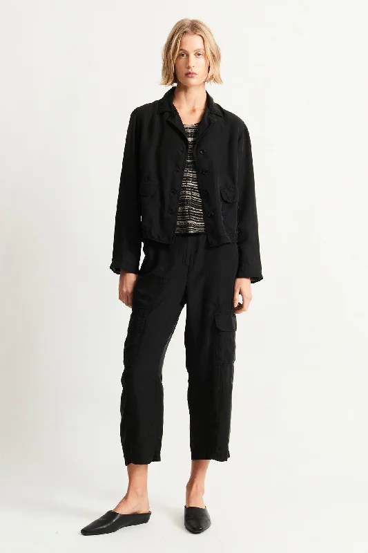 Silk Black Glassel Blazer