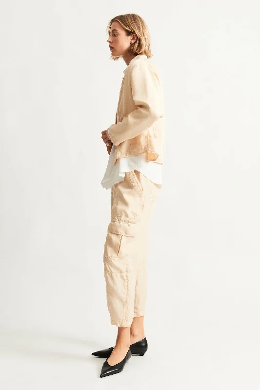 Silk Cream Glassel Blazer