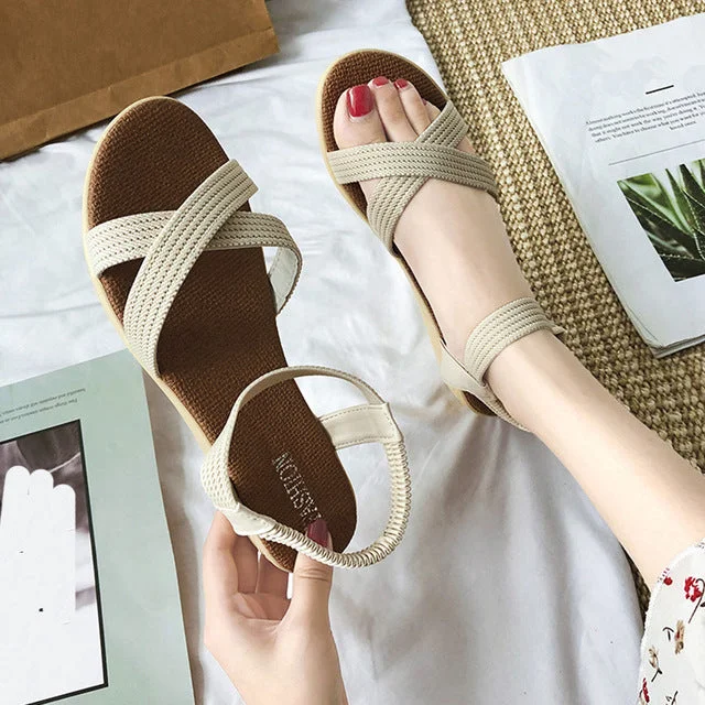 Summer Shoes Woman Sandals Elastic