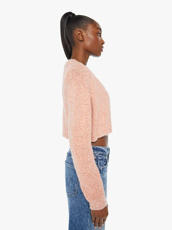 The Crop Cardigan - Peach Fuzz