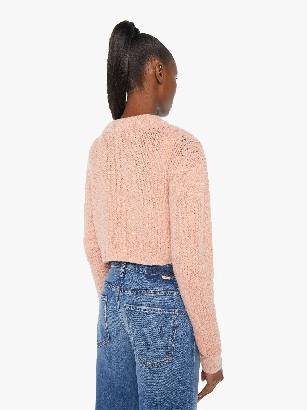 The Crop Cardigan - Peach Fuzz