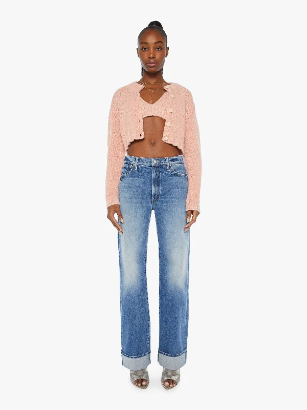 The Crop Cardigan - Peach Fuzz