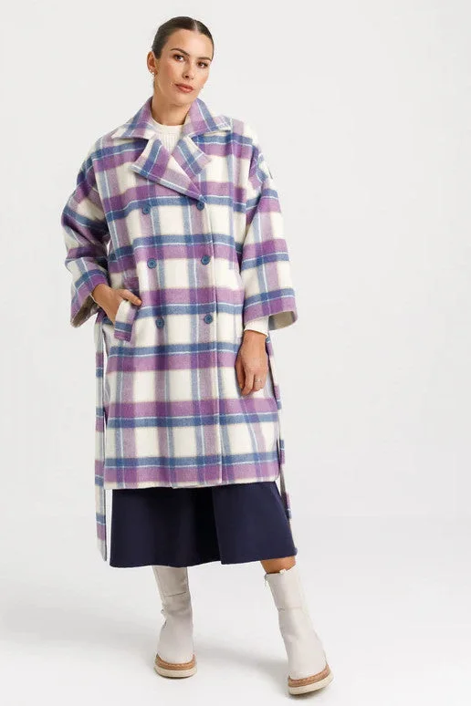 Thing Thing - Dixie Coat,  Blue/Purple Plaid