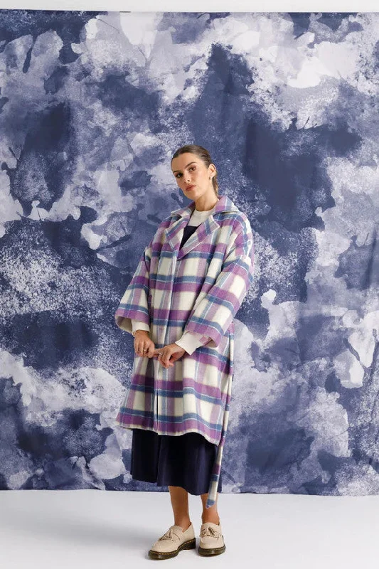 Thing Thing - Dixie Coat,  Blue/Purple Plaid