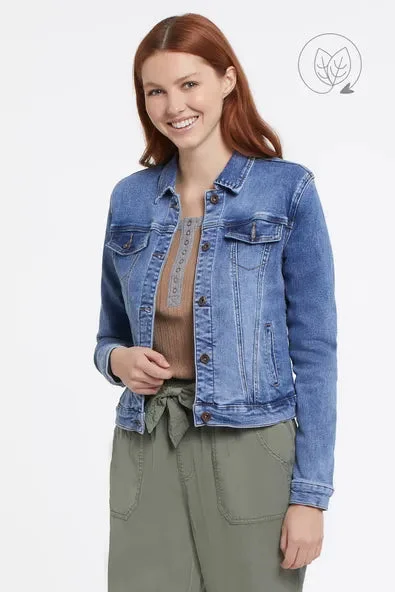 Tribal Classic Denim Jacket With Pockets