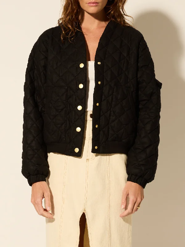 Vida Quilted Jacket - Black