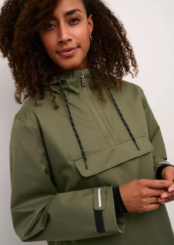 Vivian Anorak in Ivy Green