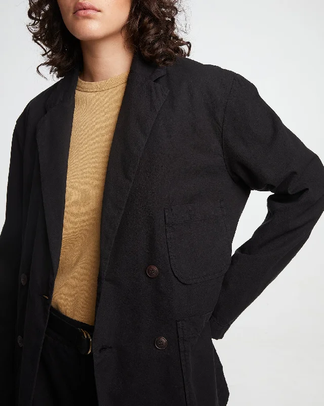 G.o.D Blazer Cotton Linen Black