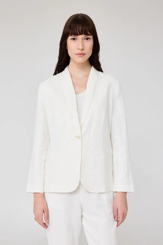 Washed White Clarissa Blazer