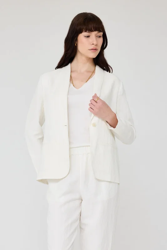 Washed White Clarissa Blazer