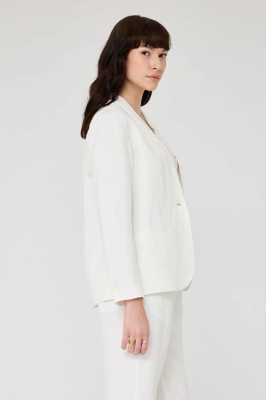 Washed White Clarissa Blazer