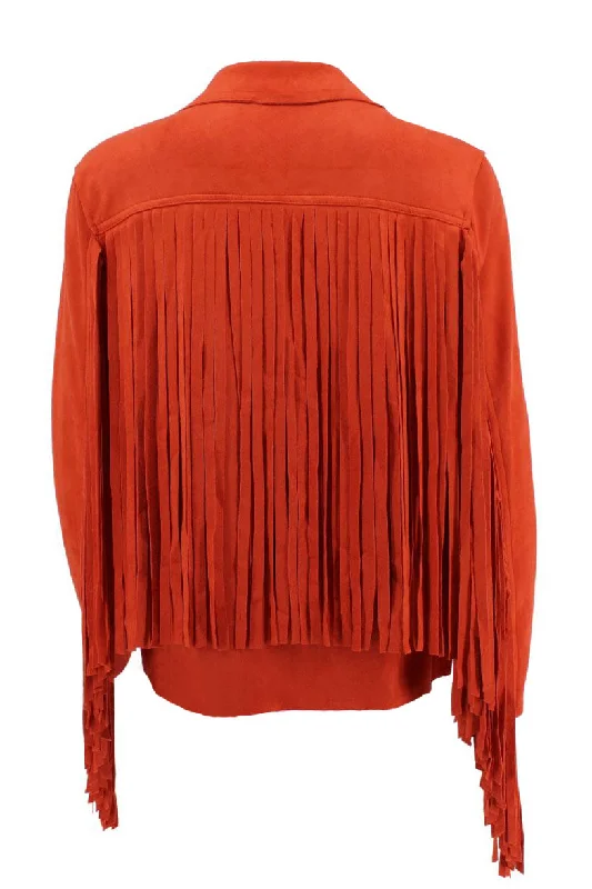 WAY Tangerine Fringe Jacket