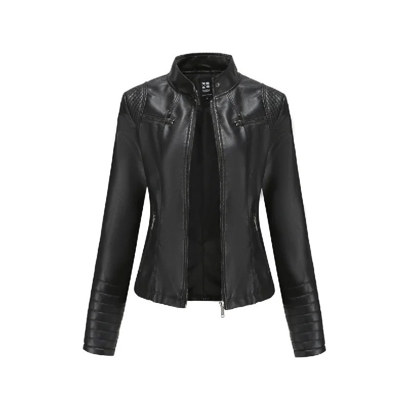 Women Moto Zipper Jacket