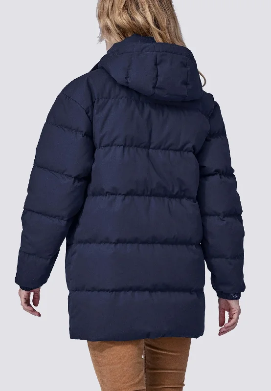 Women's Cotton Down Parka - Pitch Blue