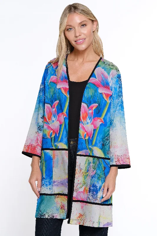 Woven Printed Kimono - Multi