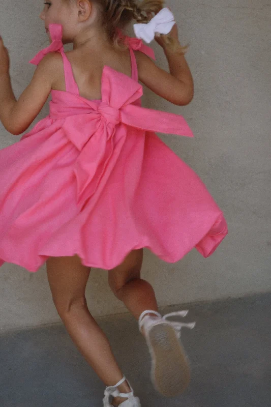 Raspberry Linen Dress Flowy unclassified dresses